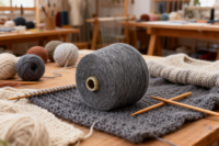 Fil mélangé doux en gros, 75 % cachemire, 25 % soie, brossé, 12/1 NM, pour tricoter des chaussettes et des écharpes