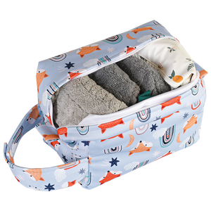 Directo de fábrica Mommy's Big 22*14*16cm patrón lindo impermeable cochecito de bebé bolsa colgante para pañales cosas de bebé ropa húmeda - Product Image 5