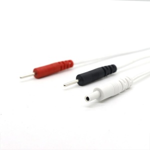 DC 2.35mm安全オスプラグから2リード2.0mmピン電極医療用リード線ケーブル (10刺激装置用) - Product Image 4