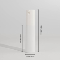 Nouveau design bouteille cylindrique sans air 20ml 30ml emballage cosmétique sérum pour le visage crème pour les yeux lotion de soin de la peau bouteille en plastique avec pompe