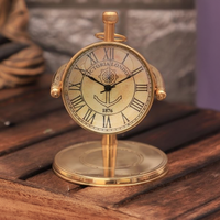 AK Laiton Attrayant Métal Style Européen Horloge De Table Or Fini Haute Qualité Vintage Horloge De Table Pour La Décoration De Table/Bureau À La Maison