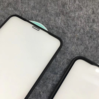 Protection d'écran HD en verre trempé avec bord en silicone pour iPhone 17 16 15 Pro Max 14 13 12 11, film de confidentialité en caoutchouc