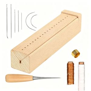 Carpeta de madera con múltiples orificios para encuadernación de documentos, papel, diarios, herramienta de manualidades - Product Image 1