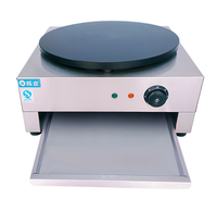 Machine à crêpes électrique Offre Spéciale en acier inoxydable cuisson crêpe commerciale en fonte faisant la machine