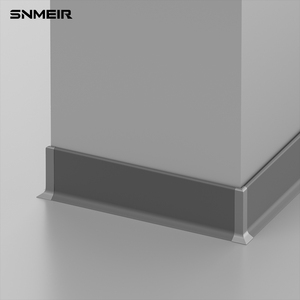 MOQ1000 pezzi di alluminio battiscopa in metallo angolo bordatura in metallo metallo angolo rivestimento decorativo - Product Image 6