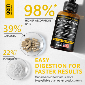 Gouttes de vitamine <span class=keywords><strong>D3</strong></span> + <span class=keywords><strong>K2</strong></span> végétaliennes biologiques pour des os solides et un cœur sain, soutien immunitaire, force maximale, liquide sublingual, gouttes de <span class=keywords><strong>D3</strong></span> OEM - Product Image 2