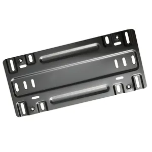 Support de <span class=keywords><strong>plaque</strong></span> d'<span class=keywords><strong>immatriculation</strong></span> arrière de voiture, fait sur mesure pour divers types de voitures, cadre de montage d'étiquette, Base d'étiquette, vis et clé, 10 pièces - Product Image 1