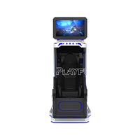 Simulador de vuelo VR giratorio de 360 grados para un jugador, máquina de silla VR 9D de realidad Virtual interior para parque temático VR