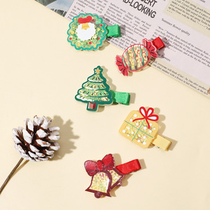 Barrettes à <span class=keywords><strong>cheveux</strong></span> de Noël style bonbon, couleur bonbon, luxe, pour enfants, princesses, épingles à <span class=keywords><strong>cheveux</strong></span> exquises et tendance pour filles - Product Image 5