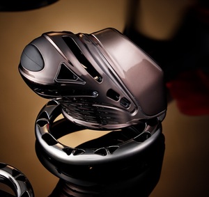 An electric shock Chastity Cage Include 4 rings and 2 keys <b>Remote</b> and APP <b>control</b> the 10 frequencies <b>vibrating</b> - Product Image 1
