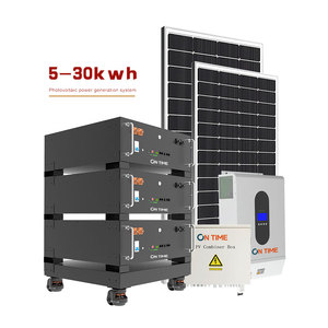 Kit complet de système solaire domestique 10kw 12kw 15kw 20kw Système d'énergie solaire hybride avec batterie 10kwh 20kwh 30kwh 40kwh Batteries au lithium - Product Image 4