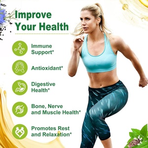 Digestive Health <b>Herbal</b> <b>Supplement</b> Wild Oregano Oil Black Seed Oil Softgels Capsule Antioxidant Plant Extract <b>Supplement</b> - Product Image 4