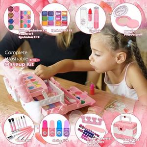 Kit de Maquillaje de Juguete Lavable, No Tóxico, Portátil y Moderno para Niñas - Regalo Promocional - Product Image 5