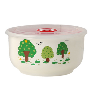 Set di Ciotole in Ceramica <span class=keywords><strong>per</strong></span> Conservazione Alimenti, Design Floreale, Organizer <span class=keywords><strong>per</strong></span> Frigorifero, Coperchio <span class=keywords><strong>per</strong></span> Microonde, Contenitore Antipolvere <span class=keywords><strong>per</strong></span> Pranzo - Product Image 5