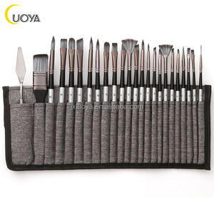 Pinceles de pintura acrílica plana de la mejor marca, Material de nailon, pinceles de <span class=keywords><strong>precio</strong></span> económico - Product Image 3