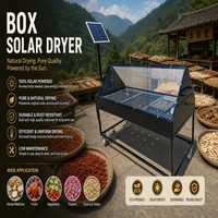 Commerciële multifunctionele zonne-droger voor groenten, fruit en vlees, gegalvaniseerde stalen constructie, 12V energiebesparende machine