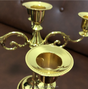 Candelabro Vantage a 3 Bracci, Centrotavola per Matrimoni, Decorazione in Metallo, Portacandele di Lusso - Product Image 3