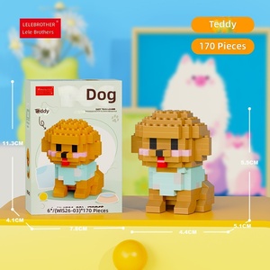 Juguete para Niños, Animal de Compañía, Gato y Perro, Muñeco de Mascota, Bloques de Construcción, Modelo <span class=keywords><strong>Mini</strong></span>, Bloques de Construcción, Ladrillos - Product Image 3