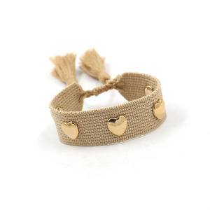 Pulsera tejida <span class=keywords><strong>de</strong></span> macramé Bohemia B2185, brazalete <span class=keywords><strong>de</strong></span> borla <span class=keywords><strong>de</strong></span> color hecho a mano, joyería ajustable <span class=keywords><strong>de</strong></span> moda para <span class=keywords><strong>amistad</strong></span> - Product Image 3