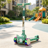 Trottinette à trois roues en plastique pour enfants, avec musique et lumières, design mignon, prix bas, puissante, vente en gros directe usine