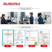 SUBORUI 10mm entièrement rectifié HSS Stubby Co5 Broca Cobalt M35 foret hélicoïdal en acier pour acier inoxydable métal fer