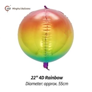 Palloncino in Alluminio Rotondo 4D da 22 Pollici, Multi-Pattern, Disco, Unicorno Stampato, Palloncino Sferico Mylar 4D per Feste <span class=keywords><strong>di</strong></span> Compleanno e Capodanno - Product Image 5