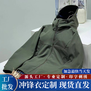 Z31 Softshell Jacket Dark Blue Windproof With Inner Liner Winter Workwear - Product Image 5