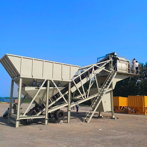 25m³/h Automatische Fertigmischbeton-Anlage Kleine Mini Tragbare Mobile Betonmischanlage Mobile Beton-Trommel-Mischanlage zum Verkauf - Product Image 4