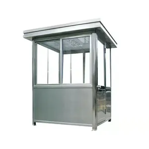 Chi Phí Thấp Tiêu Chuẩn Di Động Tạm Thời An Ninh Kiosk Cabin Di Động Nhỏ Nhà Ngoài Trời Di Động Bảo Vệ Gian Hàng Prefab Shack Bán Gian Hàng - Product Image 6