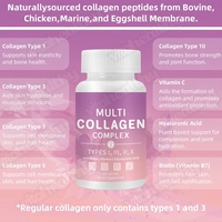 Capsules de collagène complexe de haute qualité pour femmes, avec acide hyaluronique, biotine, vitamine C et protéines hydrolysées, fournies par l'usine