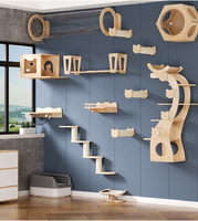 Meuble pour chat en bois moderne de nouvelle conception, arbre à chat, piste d'escalade pour chat, étagères murales, jouet