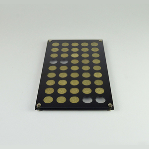 Caja de acrílico plana personalizada con 45 agujeros <span class=keywords><strong>para</strong></span> <span class=keywords><strong>monedas</strong></span>, bandeja de exhibición <span class=keywords><strong>para</strong></span> <span class=keywords><strong>monedas</strong></span> - Product Image 3
