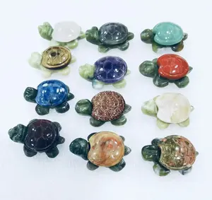Grosir Patung Turtle Ukiran Kristal Alami Dekorasi Rumah