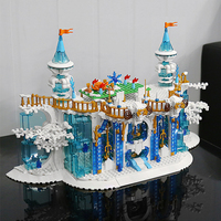 Mould King 11007-11010 MOC Frozen Paradise Crystal Falls, Modelo de Ladrillos de Plástico para Adultos, Regalo, 1098 Piezas, Juego de Bloques de Construcción