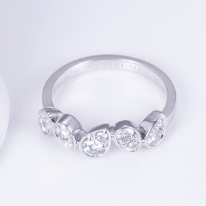 แหวนเพชรเมสซี่ รุ่น MS-644 ทอง 18k ทรงกลม ประดับเพชรแล็บสั่งทำพิเศษ - Product Image 2