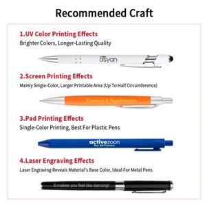 Customizable Ballpoint <b>Pens</b> <b>Color</b> Print Personalized Advertising Ball Point <b>Pen</b> With Custom Logo - Product Image 3
