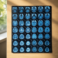 Harga pabrik penjualan langsung lembar ukuran A4 Film medis Inkjet biru untuk cetakan gambar medis CT, CR, DR, MTR, PET-CT dll