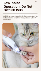 Cortauñas y amoladora eléctrica 2 en 1 JiaBei para perros y gatos, cortauñas para mascotas pequeñas con función de amolado. - Product Image 6