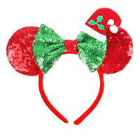 Noël souris oreilles bandeaux femmes cheveux accessoires enfants génie de dessin animé bandeau fille paillettes arc chapeaux