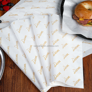 Papel desechable a prueba de aceite, pollo frito, patatas fritas, hamburguesas, pan, periódicos en inglés, bandejas para hornear, papel acolchado - Product Image 5