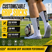 Chaussettes de football personnalisées - Matière Spandex Écologique et Respirante Antidérapantes Personnalisation du logo pour les designs d'équipe
