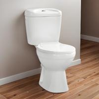Ensemble WC 2 pièces en céramique de style européen, à double chasse et à alimentation par gravité, avec kit complet, WC économique de qualité A