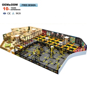 Commercial Business Plan Kids Indoor <b>Trampoline</b> Park Indoor Jump <b>Trampoline</b> Foam Pit With Ninja Course - Product Image 5