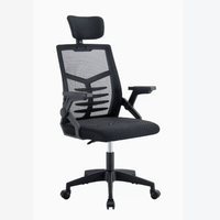 Chaise de bureau ergonomique pivotante moderne en maille avec appui-tête réglable, confortable pour le travail sur ordinateur