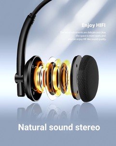UNBRANDED HW03 Wired USB Headset with <b>Microphone</b> Over-Ear Call Center Headphone with In-Line Control <b>for</b> <b>PC</b> Laptop - Product Image 2