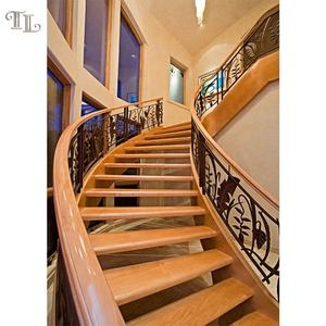 TL Balustrade d'escalier en fer forgé, Garde-corps <span class=keywords><strong>de</strong></span> balcon, Design <span class=keywords><strong>de</strong></span> balustrade d'escalier en fonte, Main courante - Product Image 5