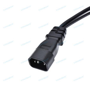 C14 إلى C13 + C7 Y سلك توصيل موزع ، سلك توصيل منفرد IEC C14 ذكر إلى C13 + C7 سلك تقسيم أنثى - Product Image 5