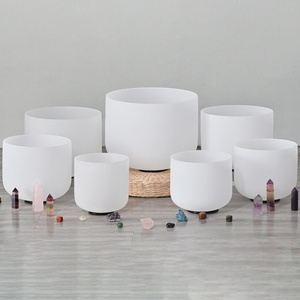 Set di Campane Tibetane in Cristallo Lucidato per Terapia Naturale e Guarigione Spirituale, Ideali per Meditazione e Benessere - Product Image 1