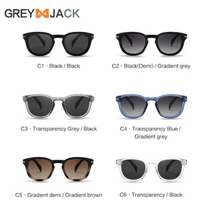 Gafas de Sol Polarizadas Grey Jack 22006, Montura Negra de PC, Lentes TAC, Protección UV400, Estilo Unisex - Product Image 5