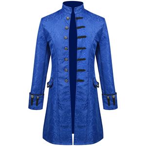 Giacca Lunga Gotica Steampunk da <span class=keywords><strong>Uomo</strong></span> Redingote Vintage Costume Medievale Vittoriano frac da <span class=keywords><strong>Uomo</strong></span> Cappotto Medievale Rinascimentale da Principe /Camicia - Product Image 4